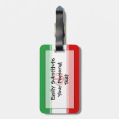 Flagge der Iran einfacher Identifikation Gepäckanhänger (Rückseite vertikal)