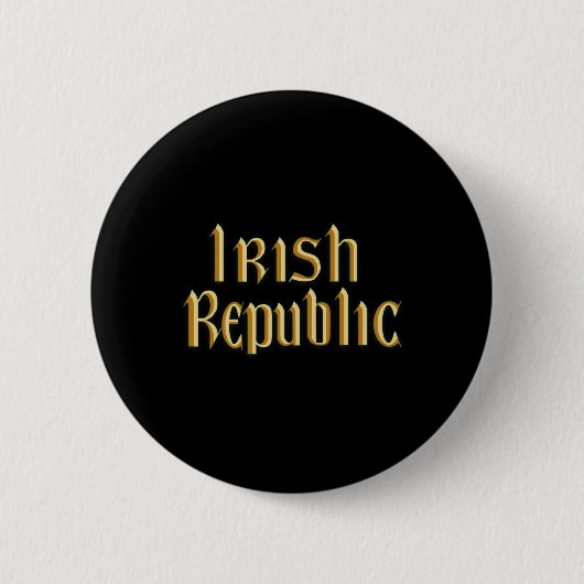 Flagge der Irischen Republik 1916 Osteraufstand Button (Vorderseite)