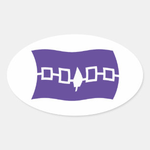 Flagge der Irokesen-Konföderation Aufkleber