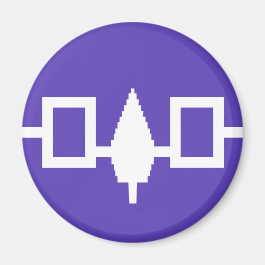 Flagge der Irokesen-Konföderation Magnet (Vorne)