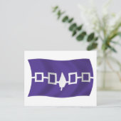 Flagge der Irokesen-Konföderation Postkarte (Stehend Vorderseite)