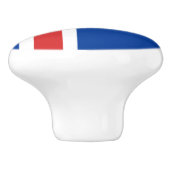 Flagge der isländischen Keramik Keramikknauf (Seitenansicht)