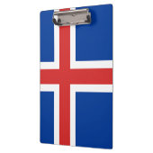 Flagge der isländischen Zwischenablage Klemmbrett (Links)
