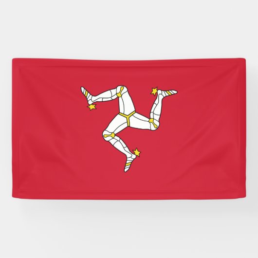 Flagge der Isle of Man Banner (Horizontal)