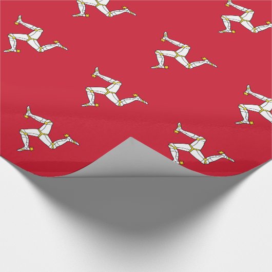 Flagge der Isle of Man Geschenkpapier (Ecke)