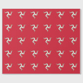 Flagge der Isle of Man Geschenkpapier (Flach)