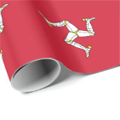 Flagge der Isle of Man Geschenkpapier (Rolleneckpunkt)