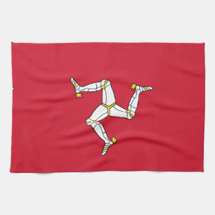 Flagge der Isle of Man Geschirrtuch