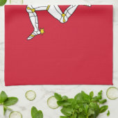 Flagge der Isle of Man Geschirrtuch (Gefaltet)