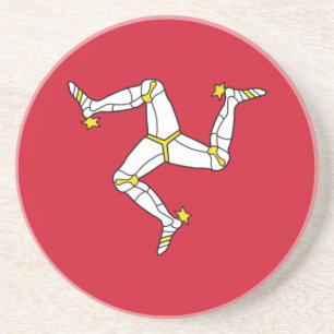 Flagge der Isle of Man Getränkeuntersetzer