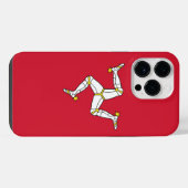 Flagge der Isle of Man iPhone Hülle (Rückseite (Horizontal))