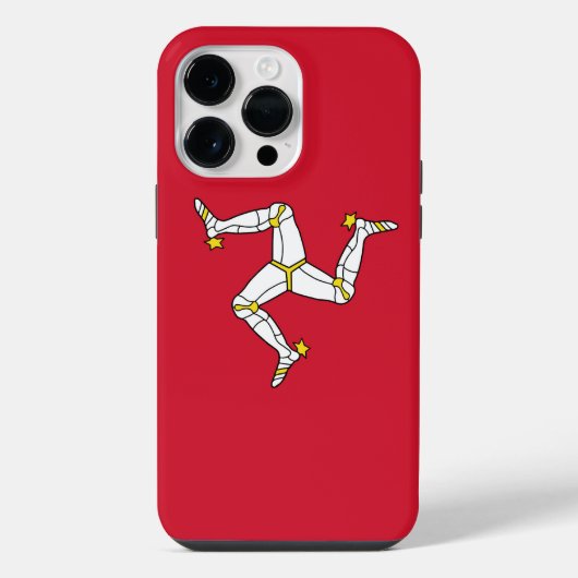 Flagge der Isle of Man iPhone Hülle (Rückseite)