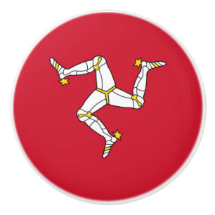 Flagge der Isle of Man Keramikknauf