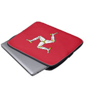Flagge der Isle of Man Laptopschutzhülle (Vorne Knopf)