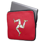 Flagge der Isle of Man Laptopschutzhülle (Vorderseite Links)