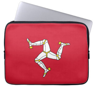 Flagge der Isle of Man Laptopschutzhülle