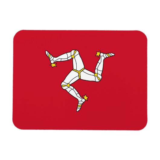 Flagge der Isle of Man Magnet (Horizontal)