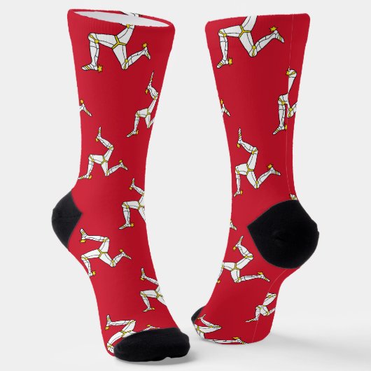 Flagge der Isle of Man Socken (Gewinkelt)