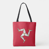Flagge der Isle of Man Tasche (Rückseite)