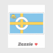 Flagge der Isle of Skye, Schottland Aufkleber (Blatt)