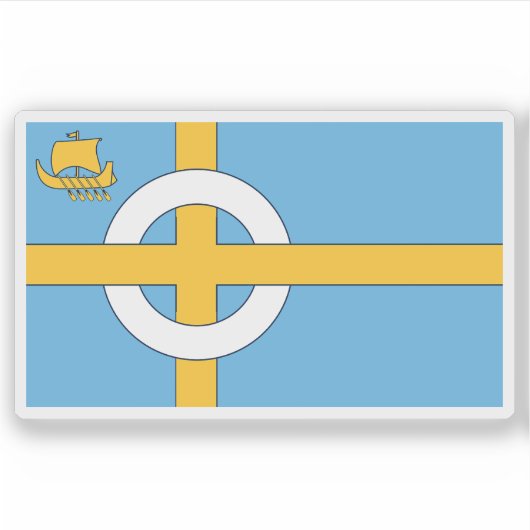 Flagge der Isle of Skye, Schottland Aufkleber (Vorderseite)