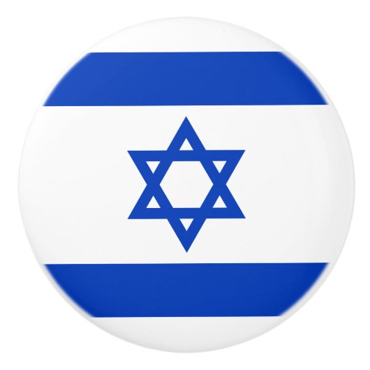 Flagge der israelischen Keramik Knob Keramikknauf (Vorderseite)