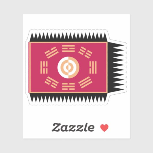 Flagge der Joseon-Dynastie Aufkleber (Blatt)