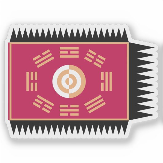 Flagge der Joseon-Dynastie Aufkleber (Vorderseite)