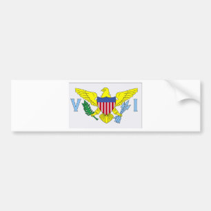 Flagge der Jungfrau Autoaufkleber