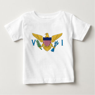 Flagge der Jungfrau der Vereinigten Staaten Baby T-shirt