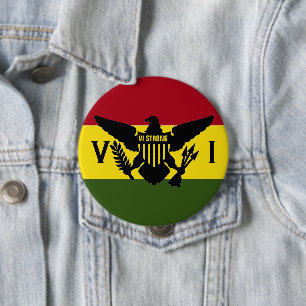 Flagge der Jungfrau der Vereinigten Staaten Button