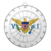 Flagge der Jungfrau der Vereinigten Staaten Dartscheibe (vorne)