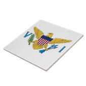 Flagge der Jungfrau der Vereinigten Staaten Fliese (Seite)