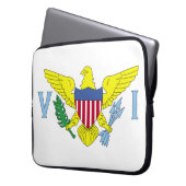 Flagge der Jungfrau der Vereinigten Staaten Laptopschutzhülle (Vorderseite Links)