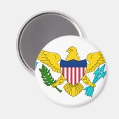 Flagge der Jungfrau der Vereinigten Staaten Magnet (Vorderseite/Rückseite)