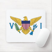Flagge der Jungfrau der Vereinigten Staaten Mousepad (Mit Mouse)