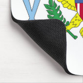 Flagge der Jungfrau der Vereinigten Staaten Mousepad (Ecke)