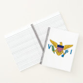 Flagge der Jungfrau der Vereinigten Staaten Notizblock (Innenseite)