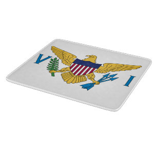 Flagge der Jungfrau der Vereinigten Staaten Schneidebrett