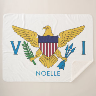 Flagge der Jungfrau der Vereinigten Staaten Sherpadecke