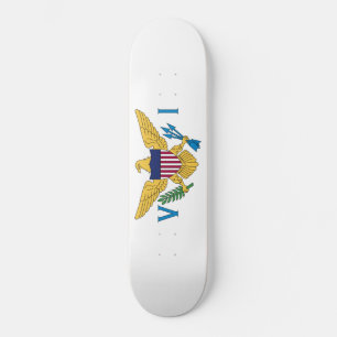 Flagge der Jungfrau der Vereinigten Staaten Skateboard