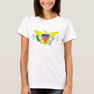 Flagge der Jungfrau der Vereinigten Staaten T-Shirt