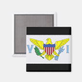 Flagge der Jungfrau Magnet (Vorderseite/Rückseite)
