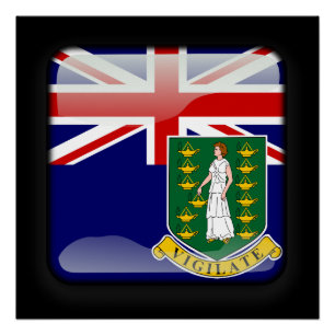 Flagge der Jungfrau Poster