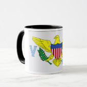 Flagge der Jungfrau Tasse (Vorderseite Links)