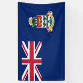 Flagge der Kaimaninseln Banner (Vertikal)