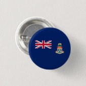Flagge der Kaimaninseln Button (Vorne & Hinten)