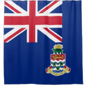 Flagge der Kaimaninseln Duschvorhang (Vorderseite)