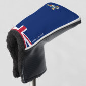 Flagge der Kaimaninseln Golf Headcover (3/4 Vorderseite)
