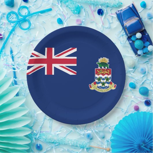 Flagge der Kaimaninseln Pappteller (Party)